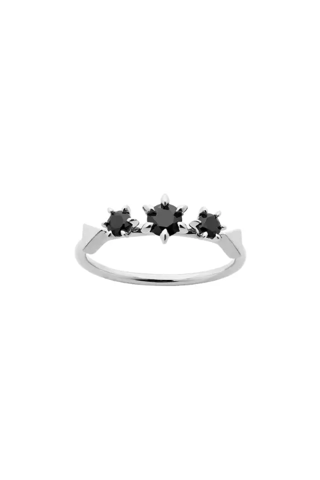Onyx Baroque Style Ring