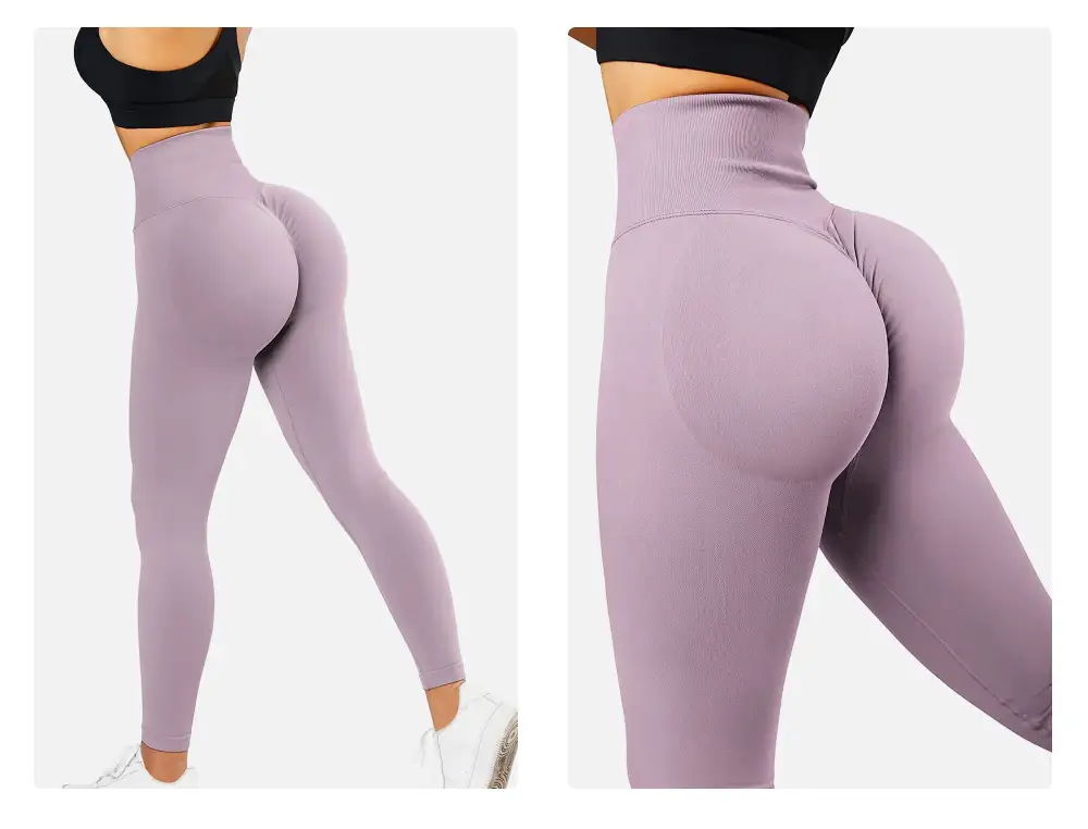 Seamless Leggings Scrunch High Waisted Gym Tights Fitness