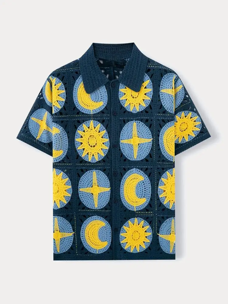 Open Stitch Utility Pocket Shirt