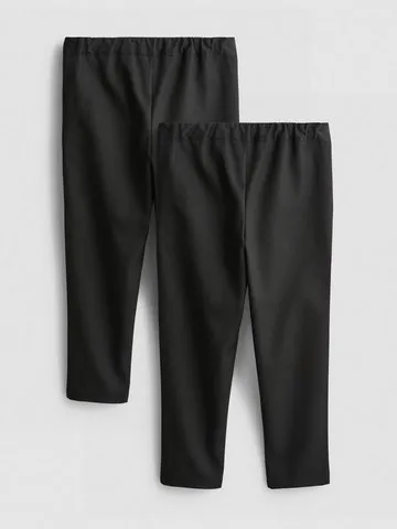 3-7yrs | 2pk Pull On School Trousers