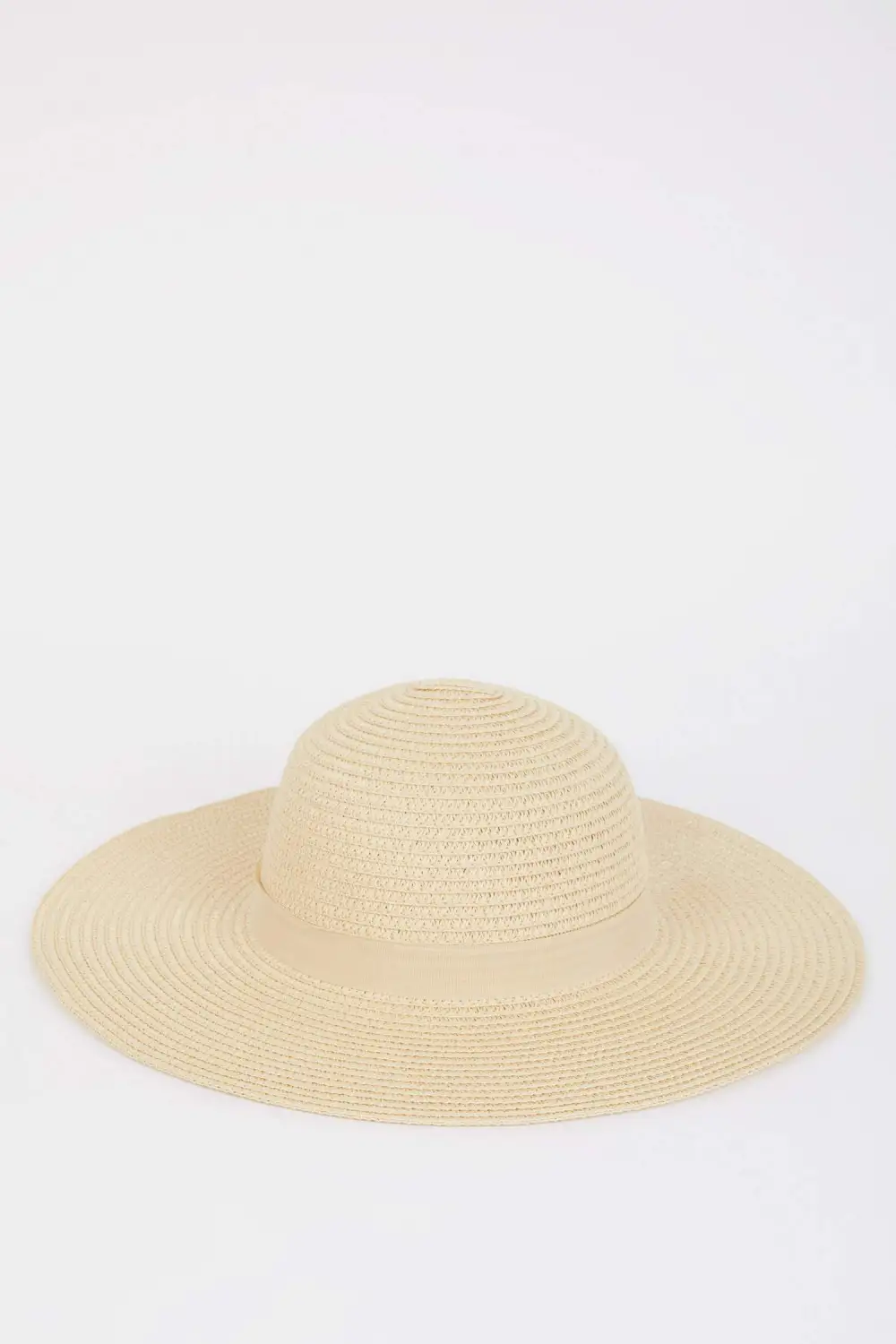 Bow-Decorated Straw Hat