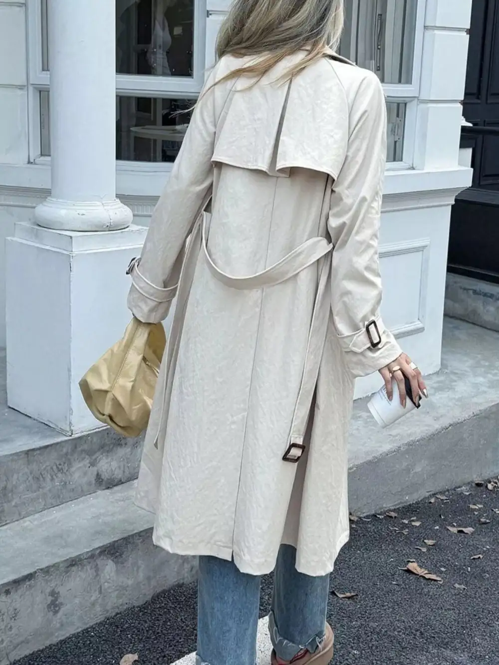 Double-breasted Belted Trench Coat