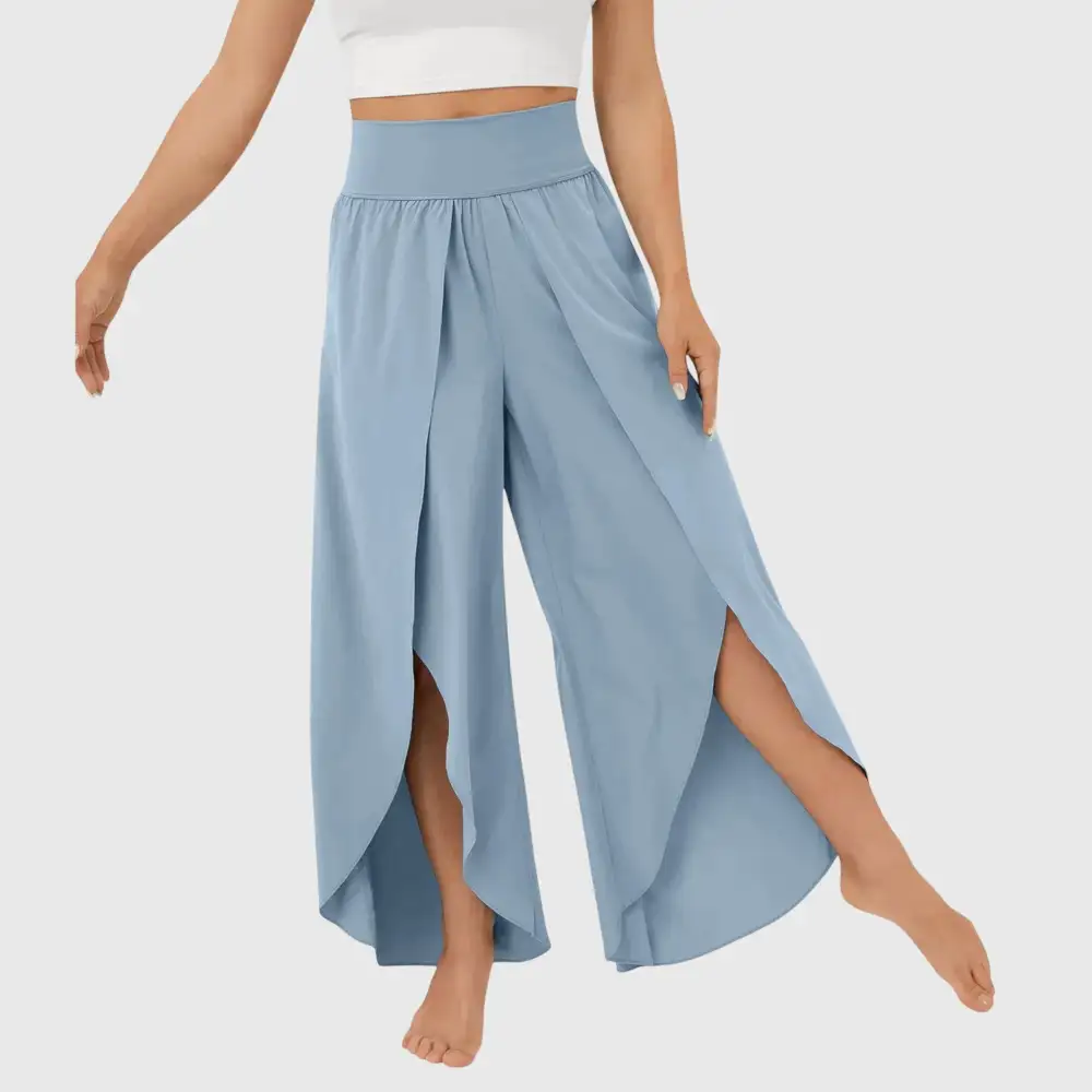  Wide Leg Split Hem Pants