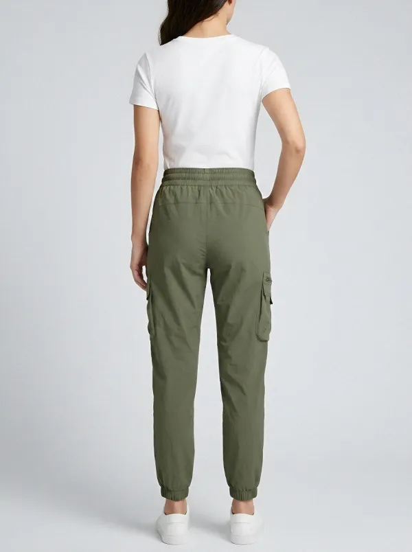 Elastic-Waist Breathable Casual Breathable Cargo Pants