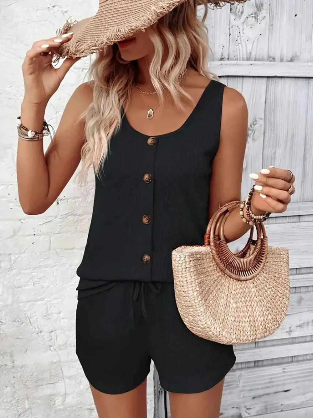 Scoop Neck Jumpsuit