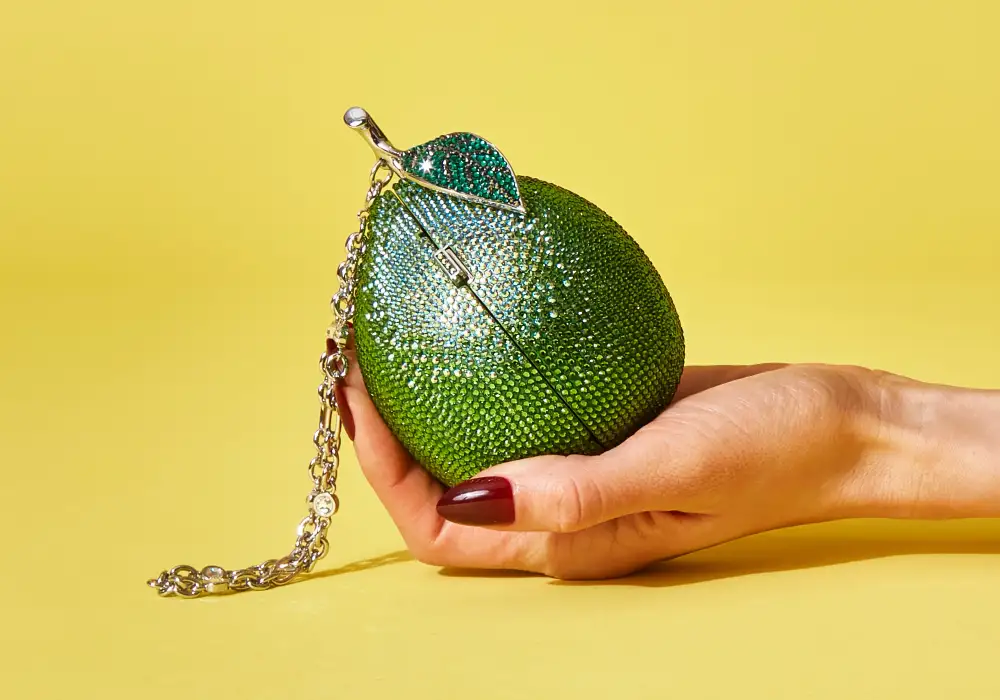 Embellished Citrus Fruit Embellished Clutch