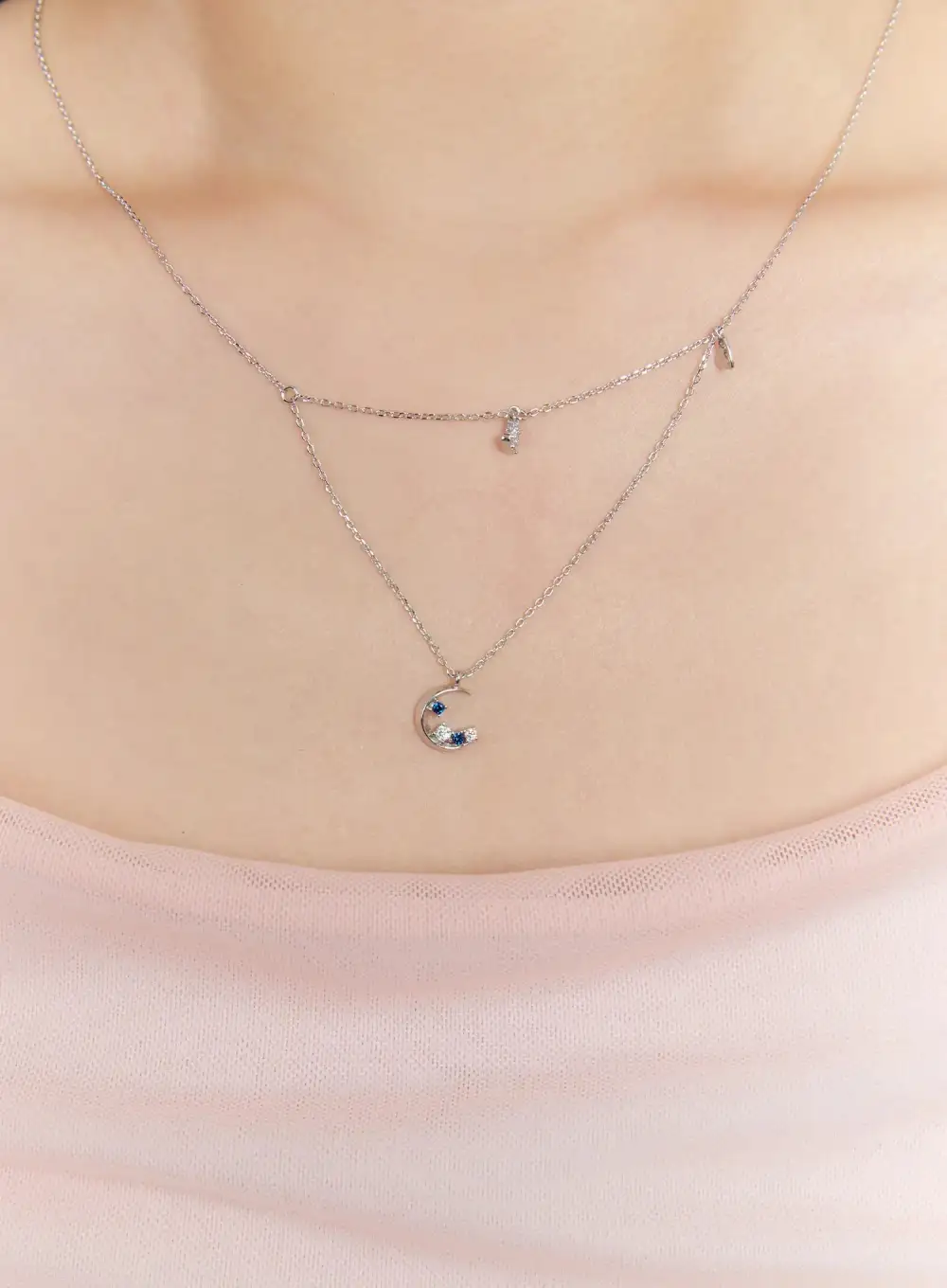 Chain Crescent Necklace