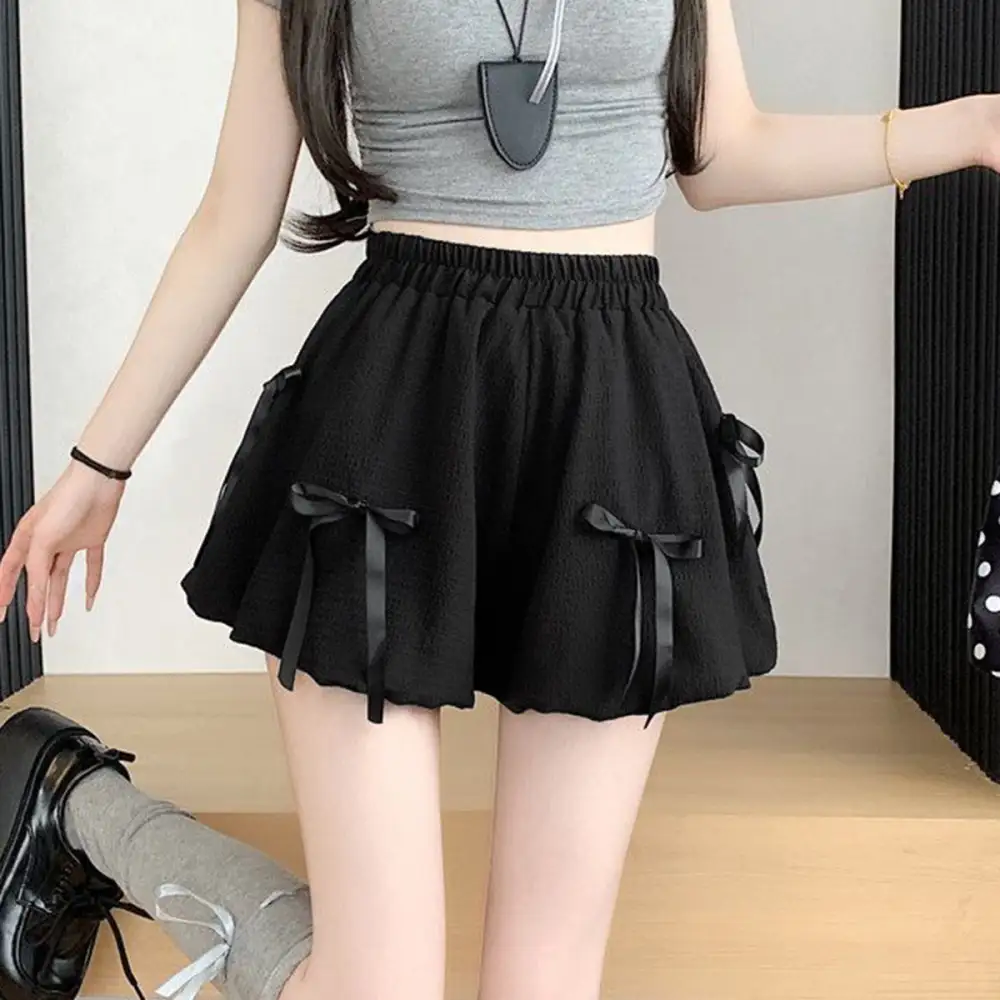 Airy Simple Bowknot Skirt