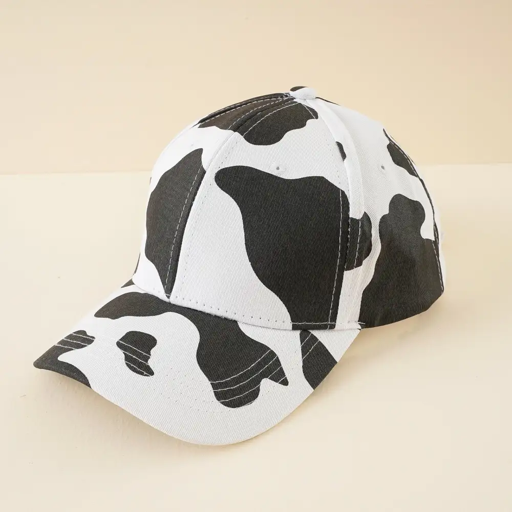 Cow Print Adjustable Cap