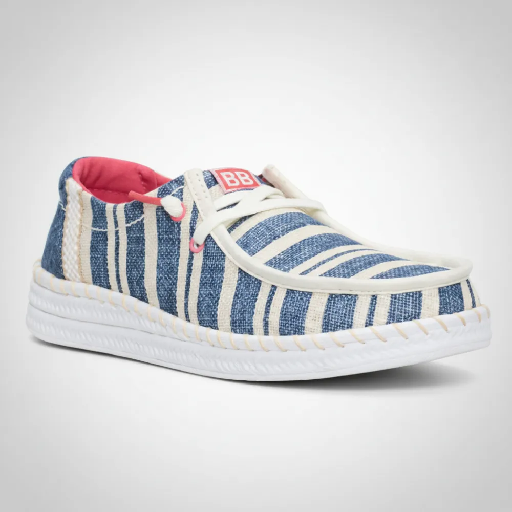 Espadrille Coast Striped Casual Wendy Shoes For Women