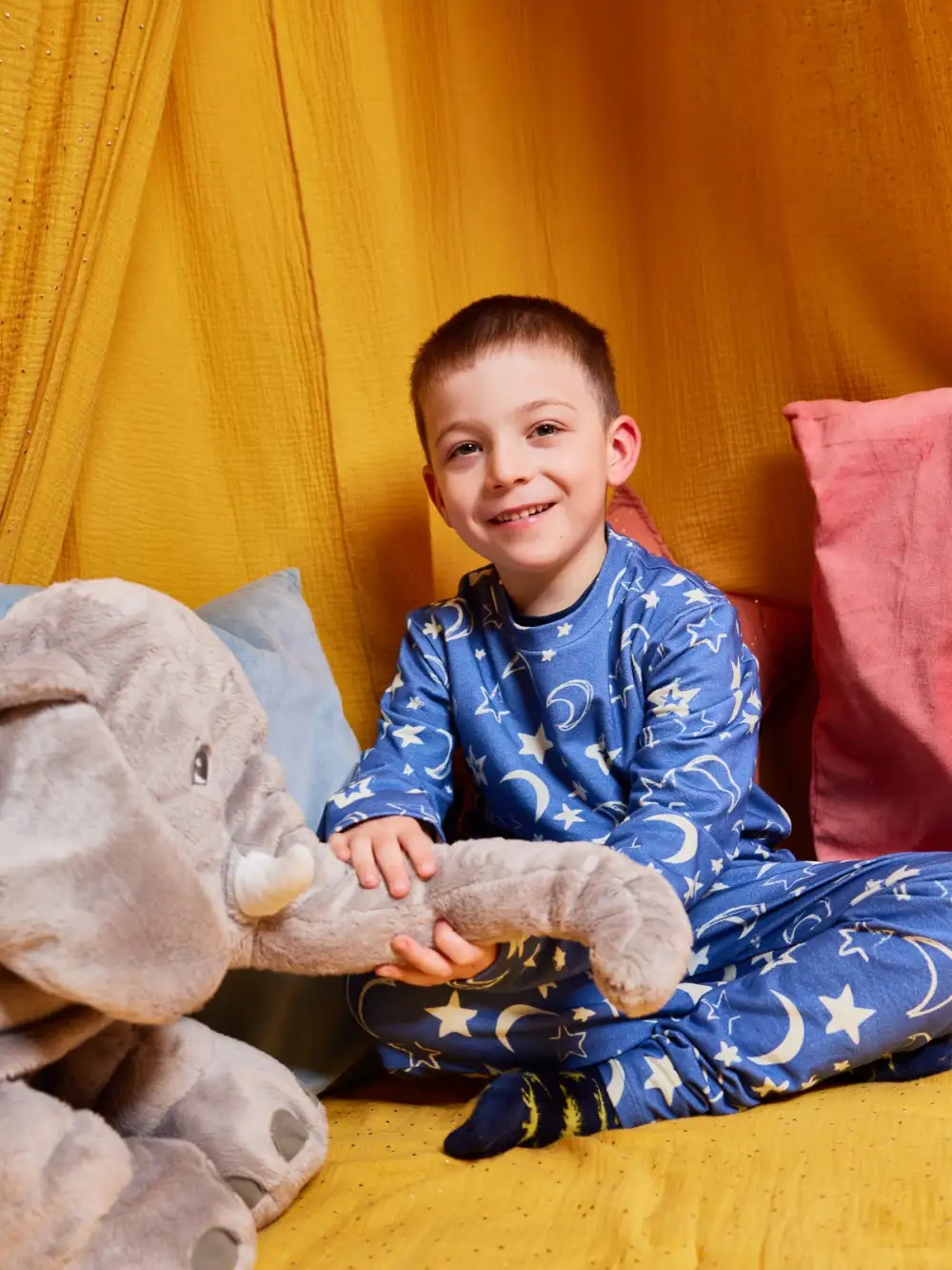 Mira - Kids Pyjama Set - Moon & Star Print