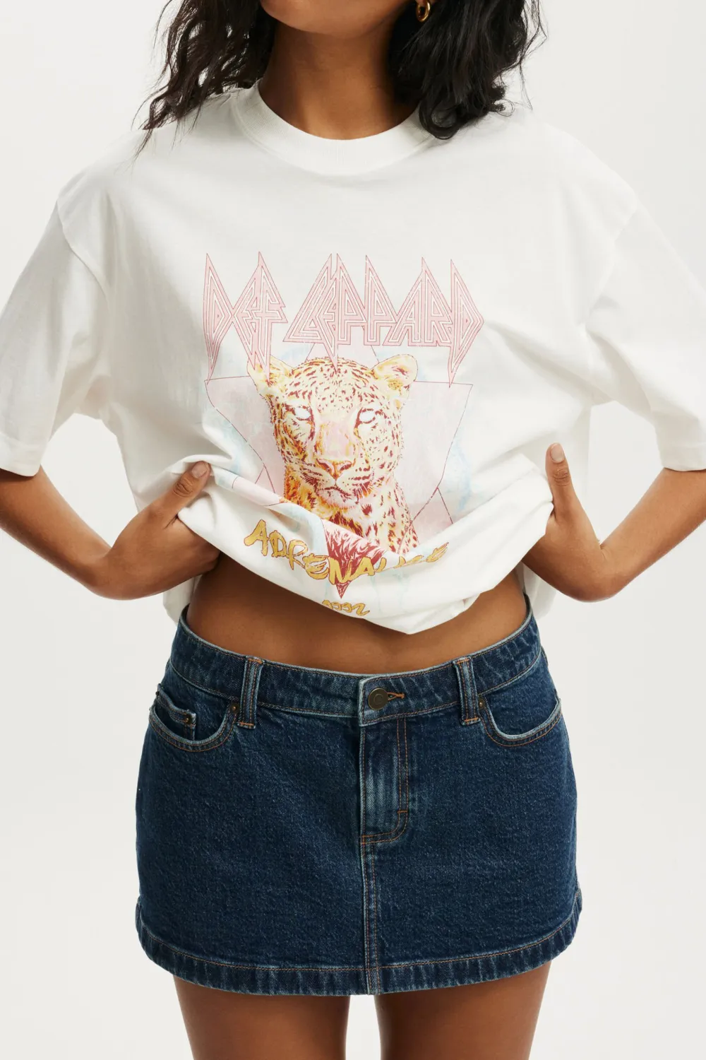 Leopard Crew Neck Loose T-Shirts