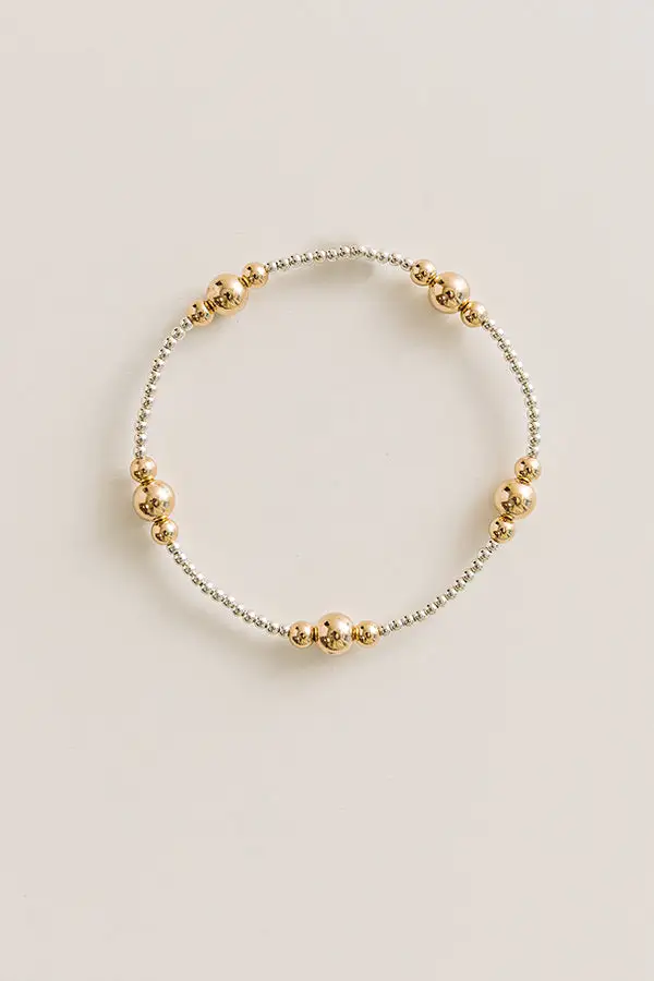 Beaded Layered Stretch Bracelet