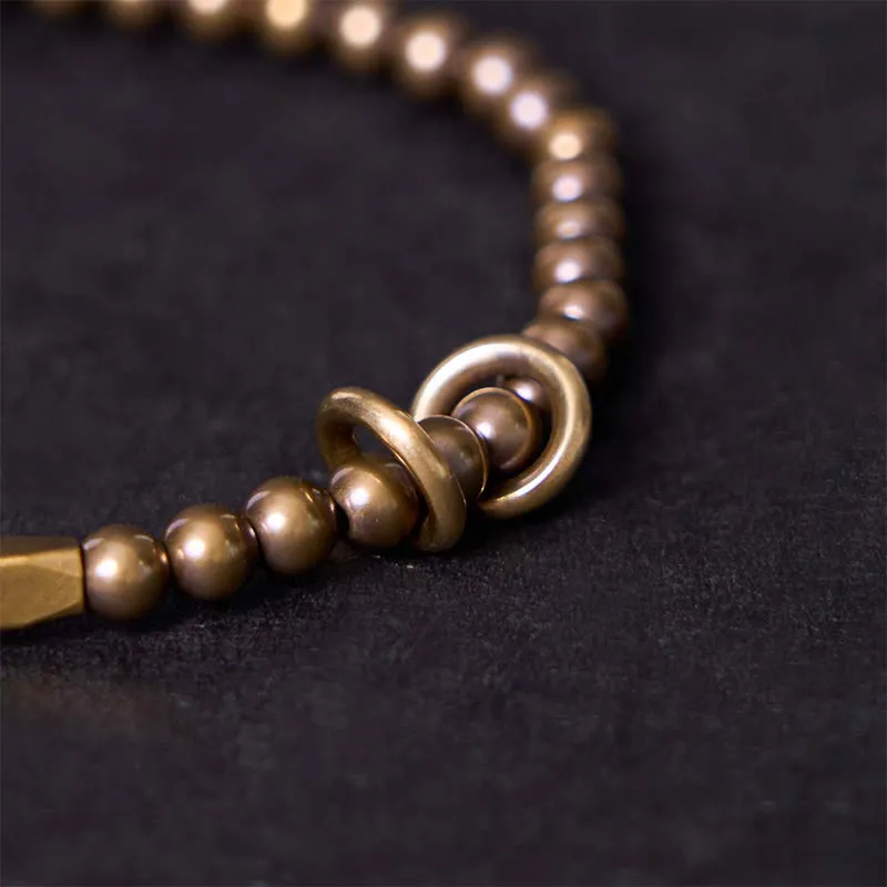 Brass Bead Bracelet
