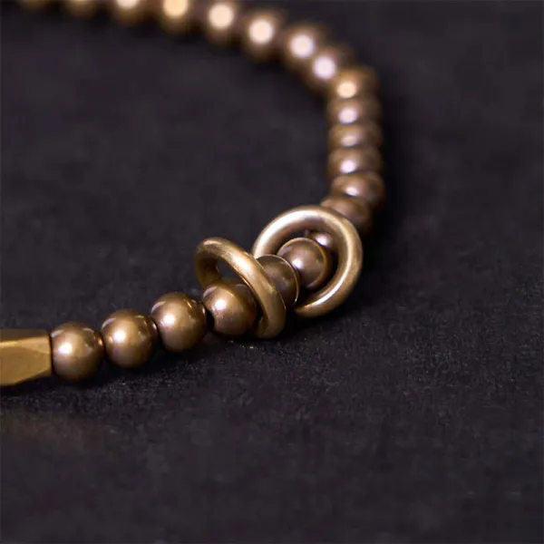 Brass Bead Bracelet