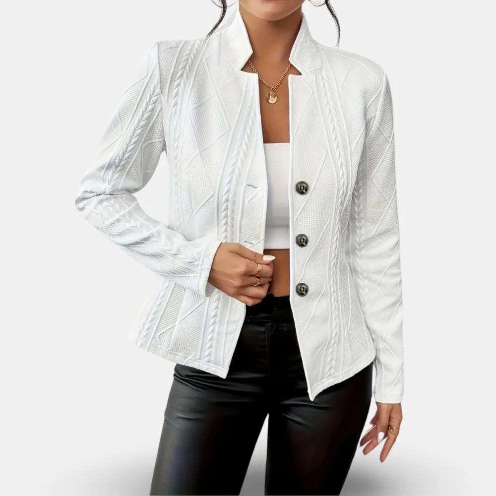 Women's Tailored Blazer With Flattering Fit and