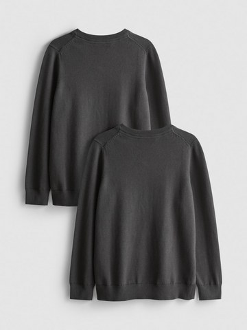 7-15yrs | 2pk Unisex Cotton Rich V-Neck School Jumpers detail 3