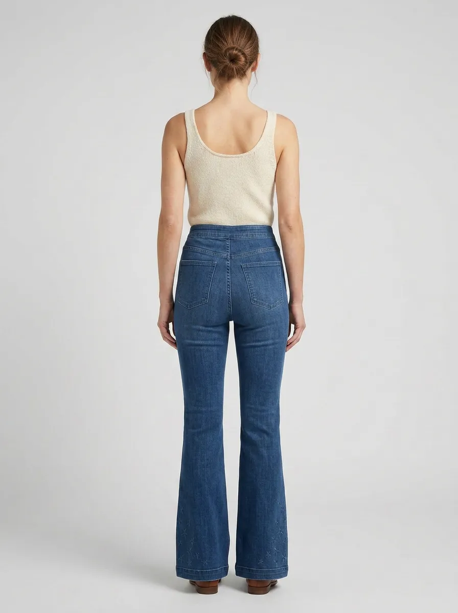 Women's High Waist Casual Denim Jeans