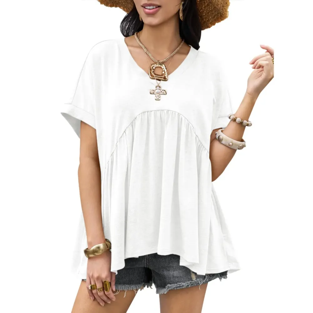 Women's Summer Peplum Top