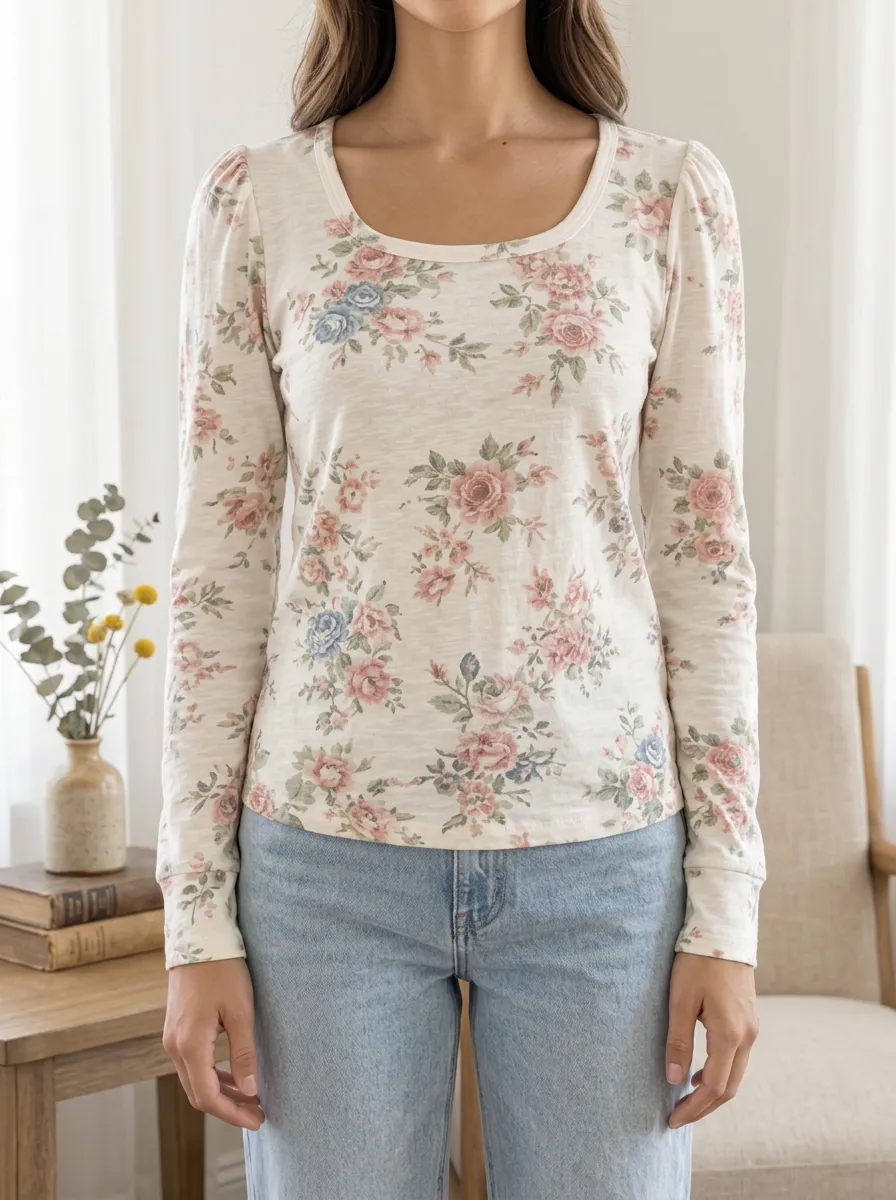 Women's Soft Everyday Clean-Lined Long Sleeve T-Shirt