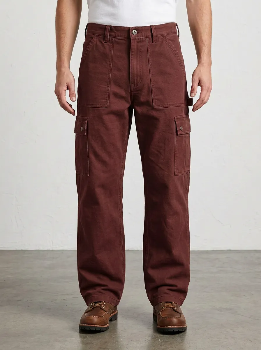 Men's Relaxed Canvas Outdoor Workwear Pants