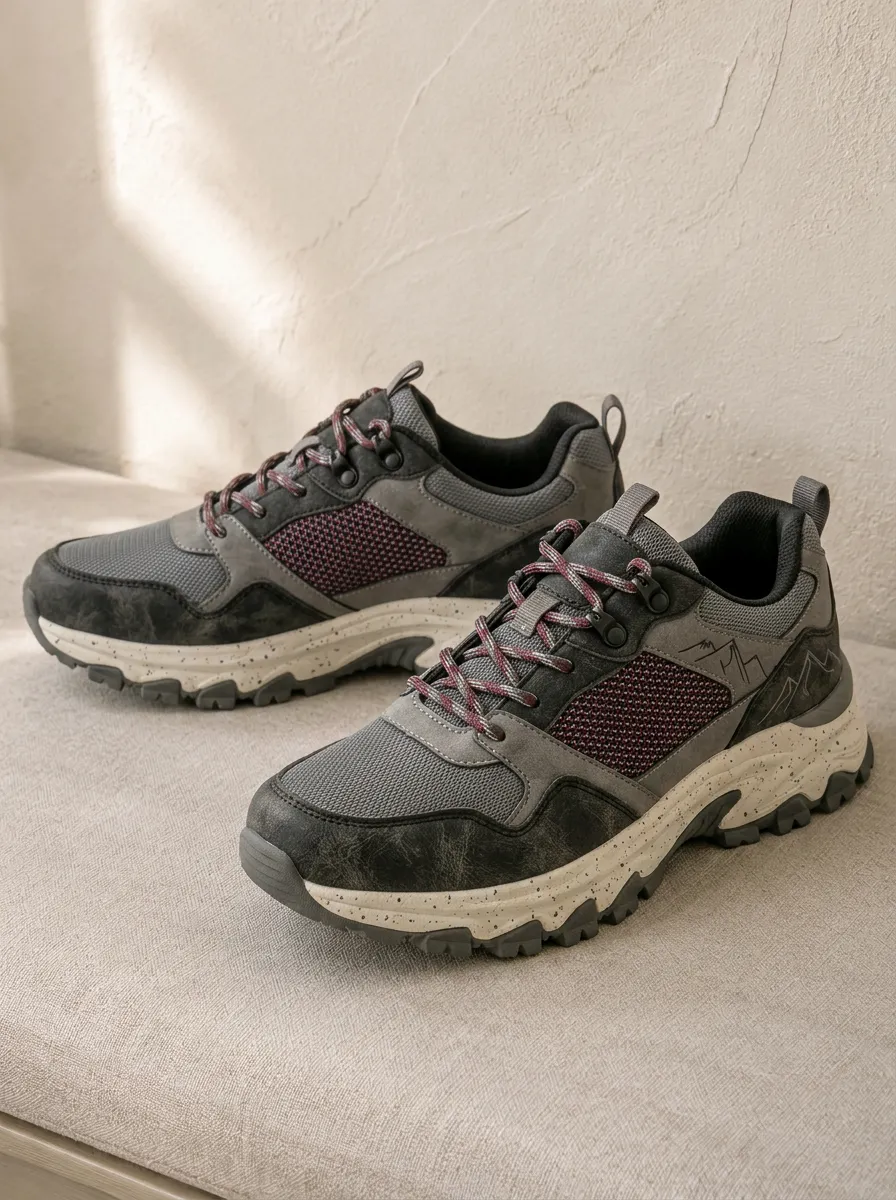 Women's Hiking Lover Mountain Printed Mesh Sneakers