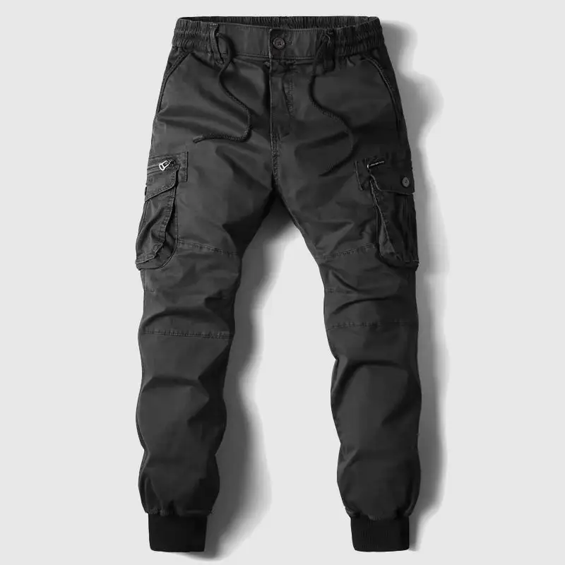 Men's Slim Fit Jogger Pants Pockets Casual Cargo Pants