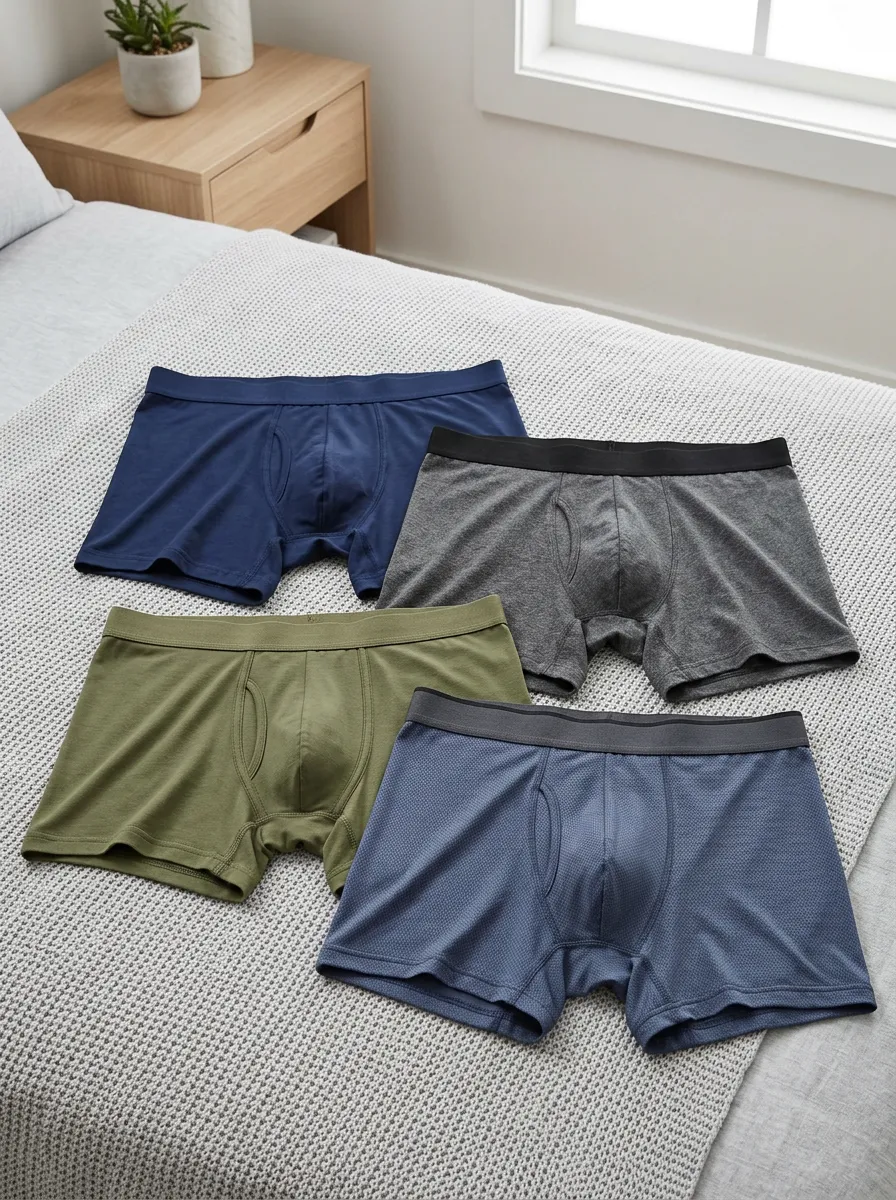 Men's Classic Essentials Patterned Boxer Briefs Set