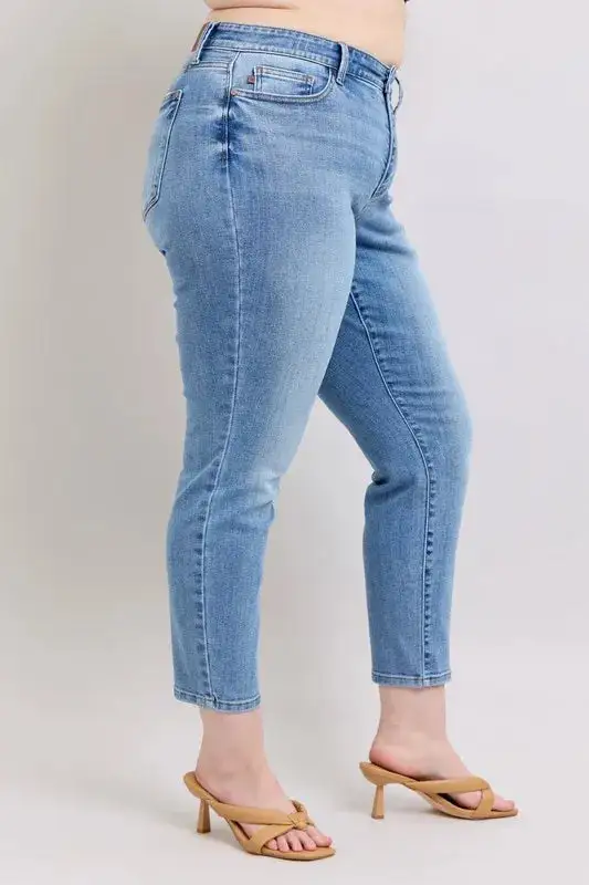 Denim Mid Rise Pocketed Vintage Jeans