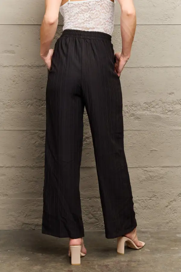 Tie Waist Casual Everyday Lightweight Pants