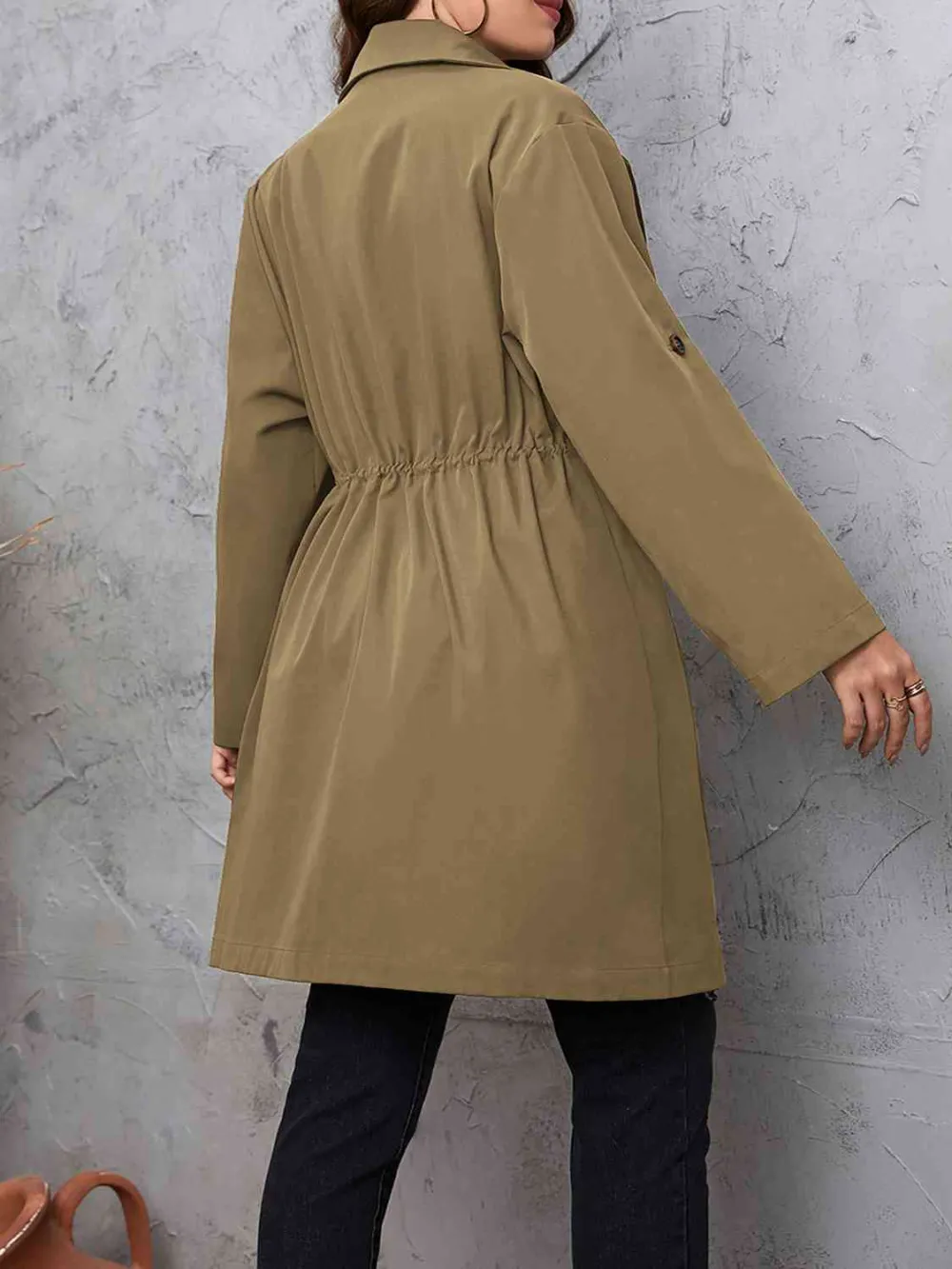 Nina'S Plus Size Lapel Collar