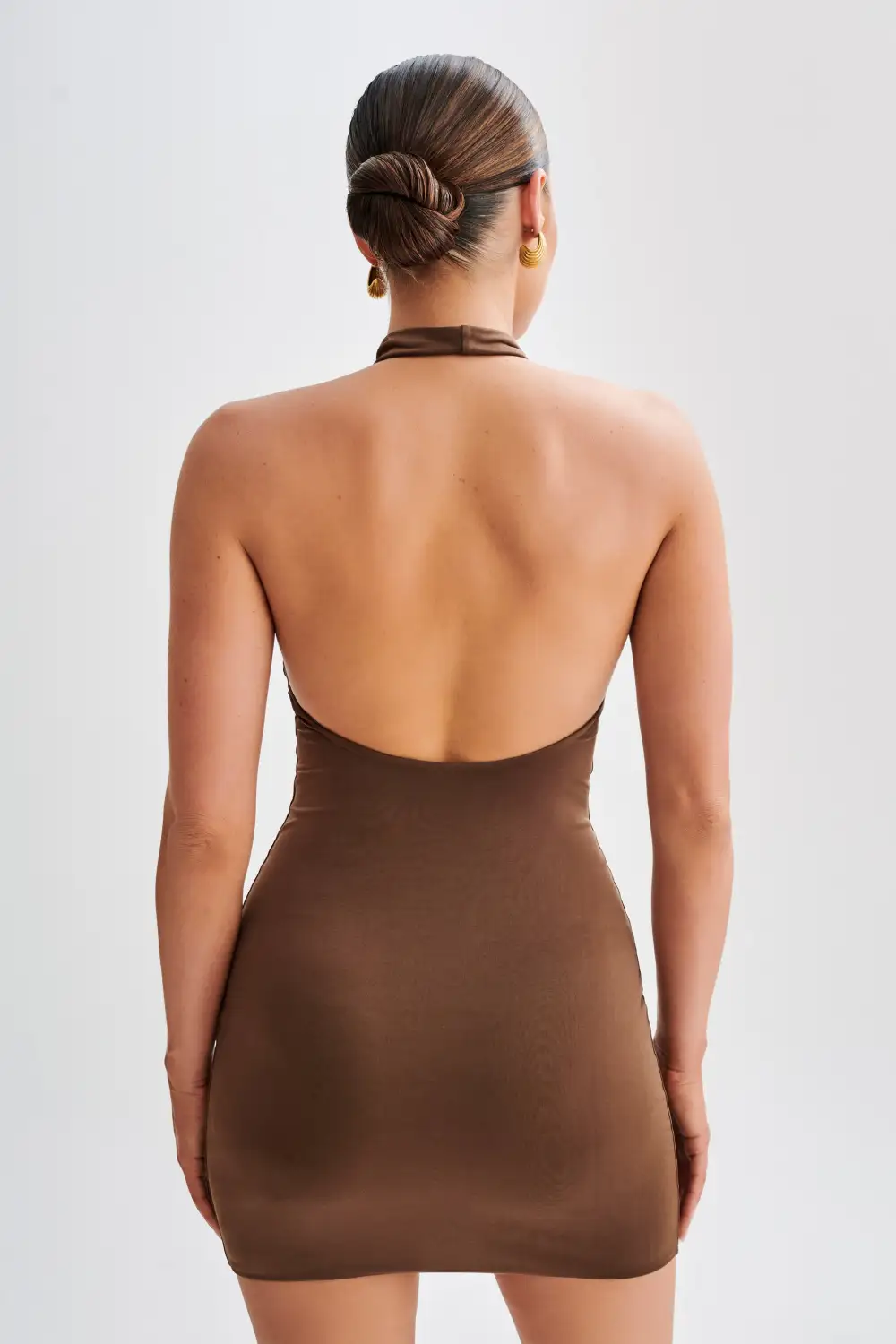 Slinky Halter Mini Dress
