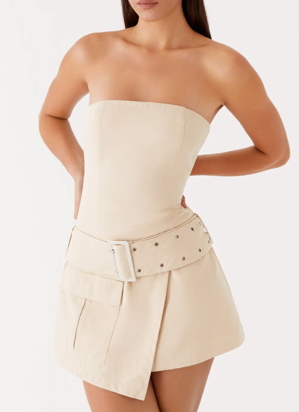 Refined Strapless Mini Dress