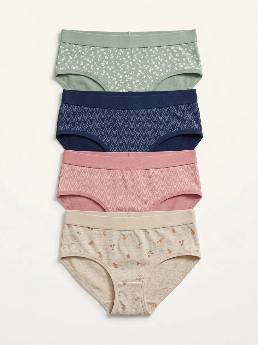 Women's Mid-Rise Fruit Briefs Four Pack