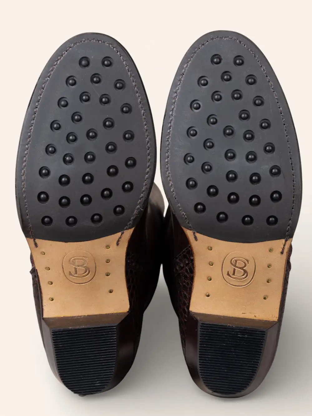 Streamlined Casual Mock Croc Tall Riding Boots
