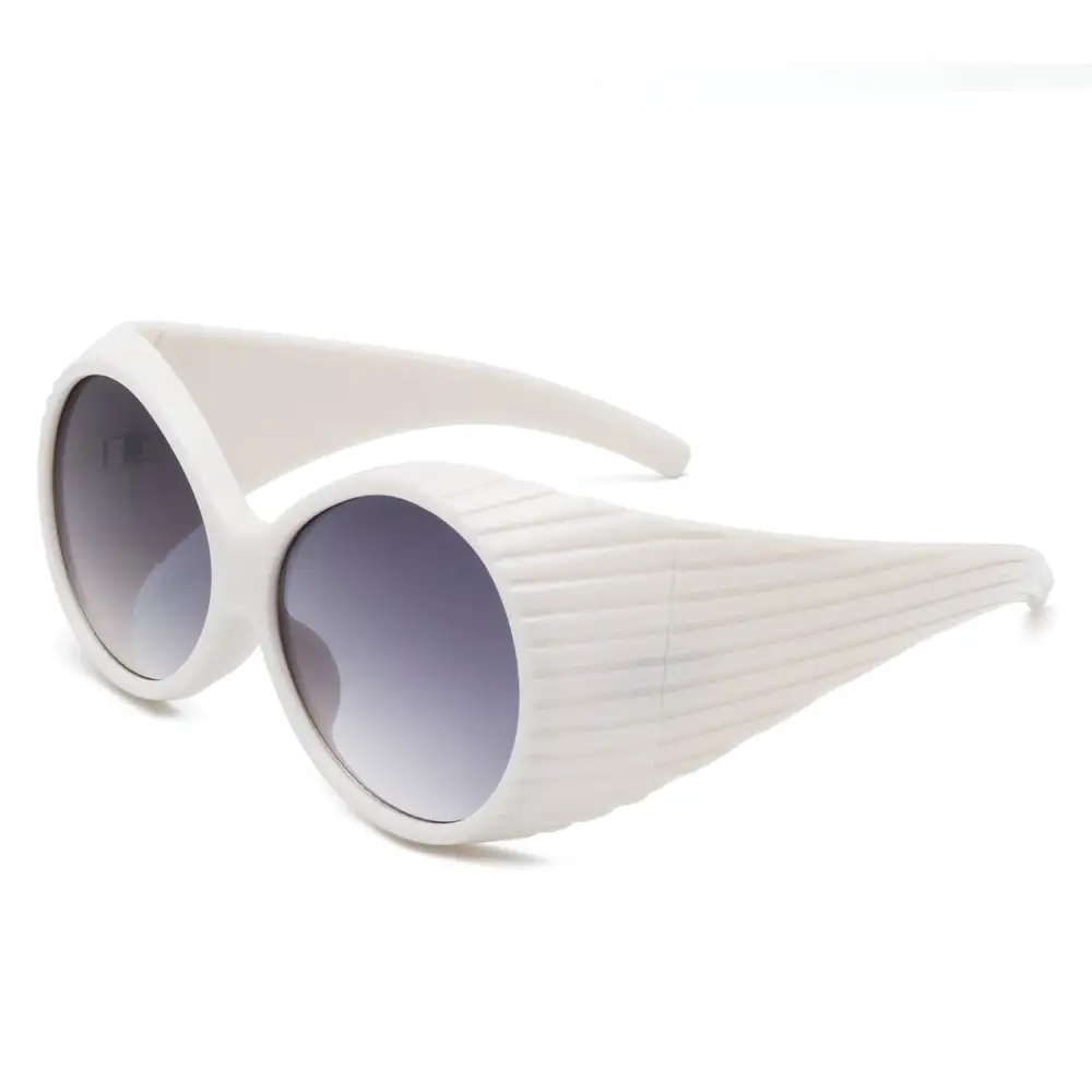 Round Wraparound Frame Sunglasses