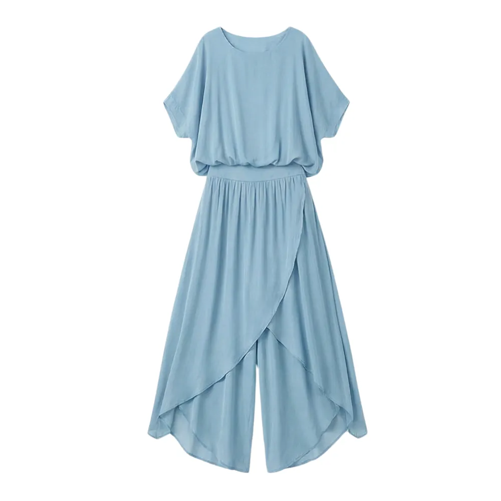 Flowy Chiffon Pants Set