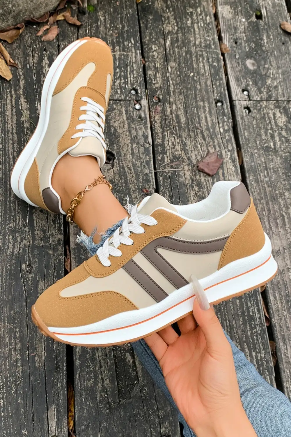 Active Lace Colorblock Sneakers