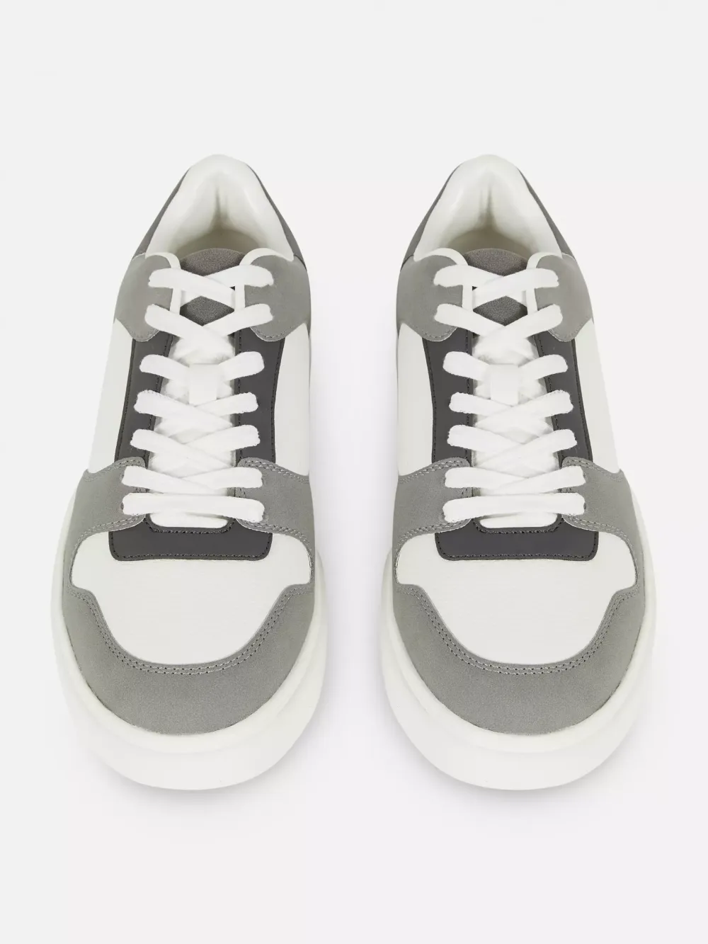 Daily Leisure Patchwork Color-Blocking Lace-Up Shoes
