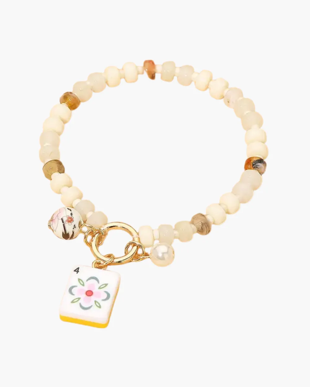 Mahjong Tile Bead Bracelet