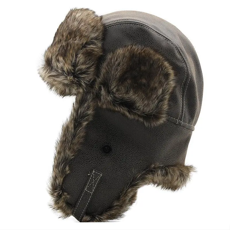 Textured Leather Hat