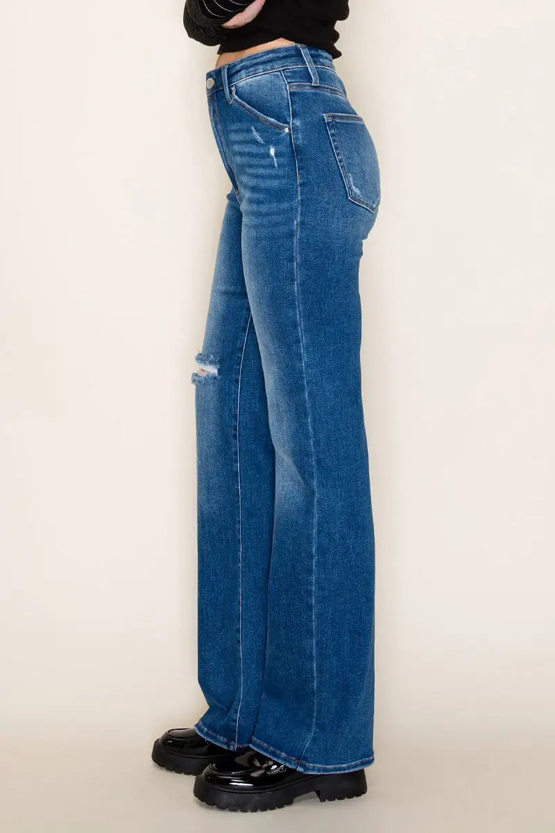 High Rise Relaxed Straight Jeans