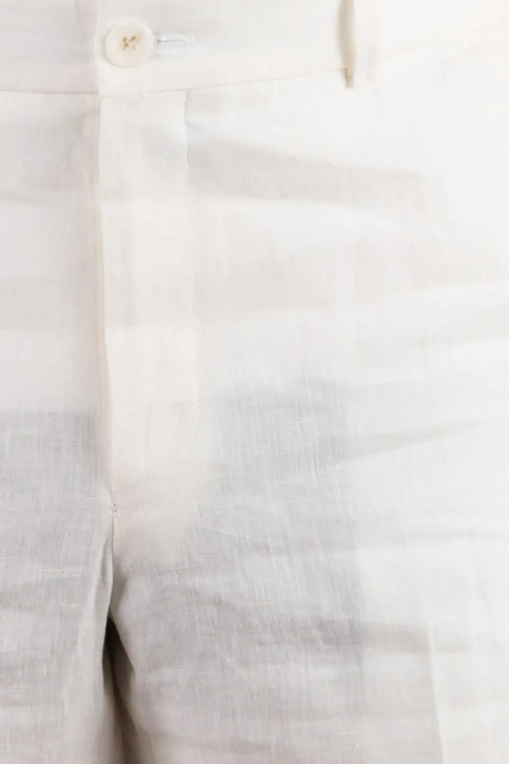 Classic Linen Flat Front Regular Rise Traditional Fit Trousers