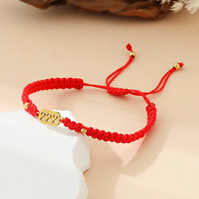 Angel Numbers Braided String Connection Bracelet