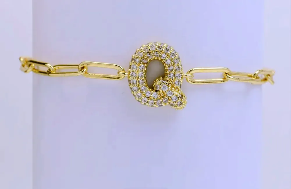Everyday Bubble Initial Bracelet