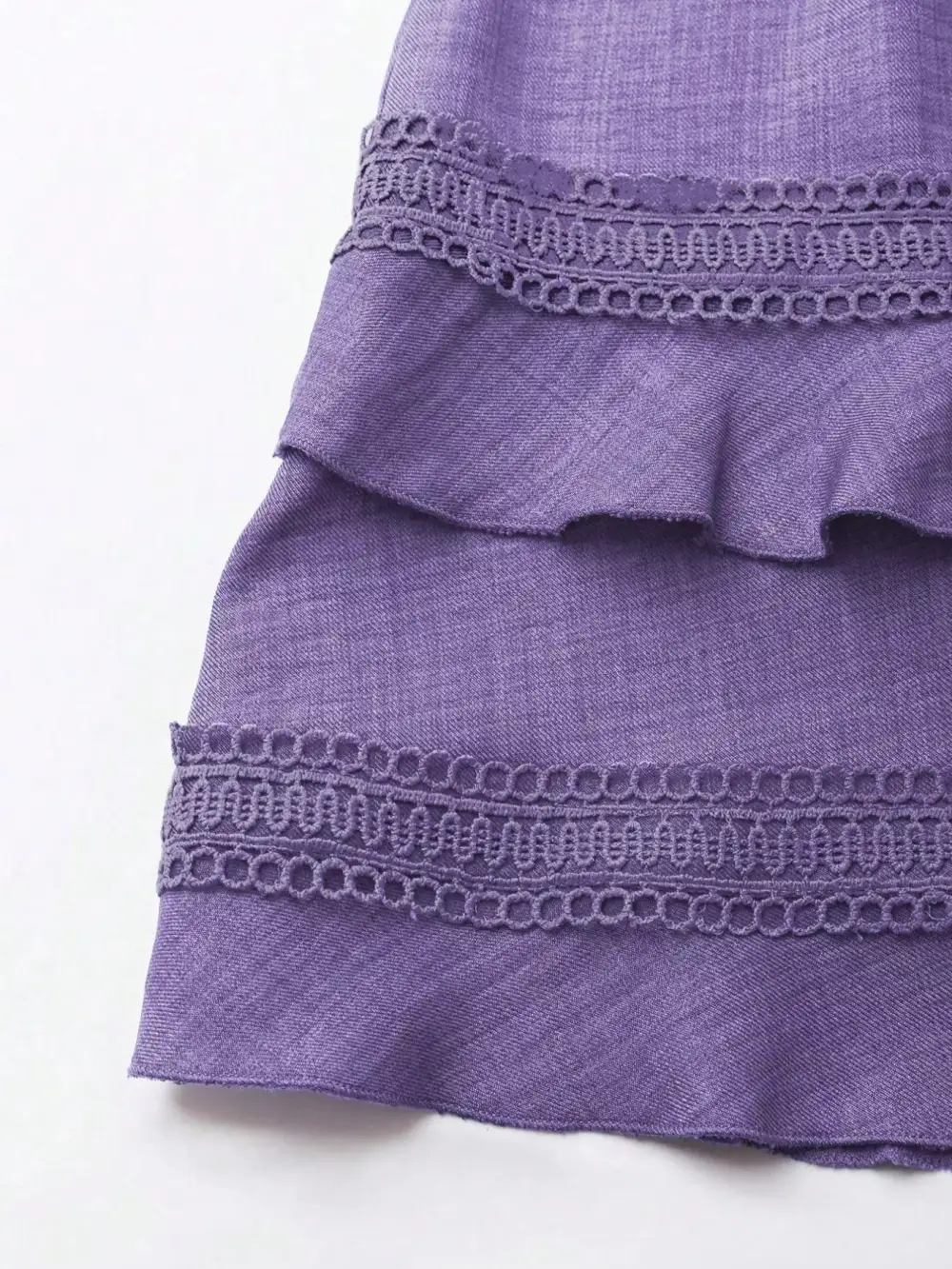Modern Everyday Lace Detail V-Neck Mini Dress