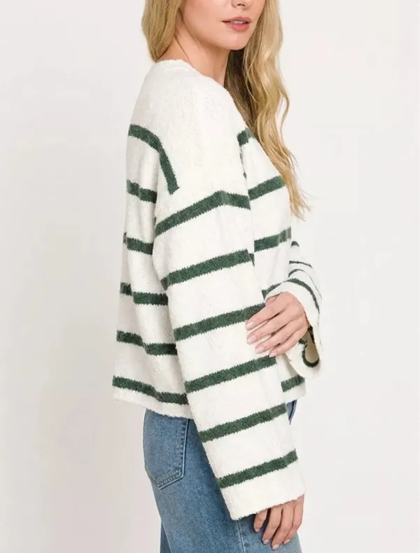 Wool Blend Striped Sweater