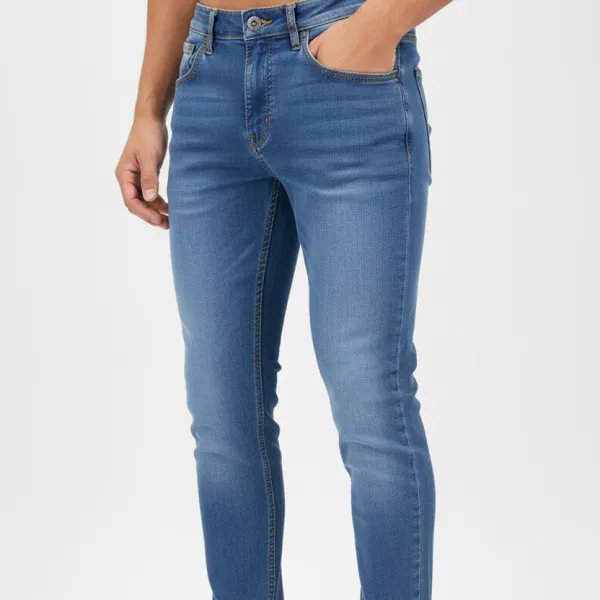 Classic Slim Fit Five Pocket Jeans