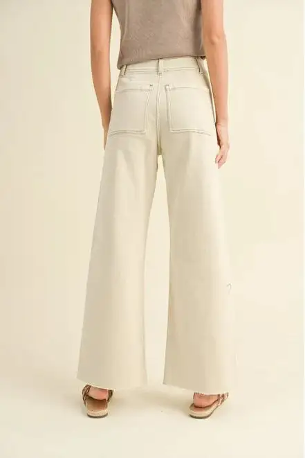 Front Pocket Wide Leg Pants