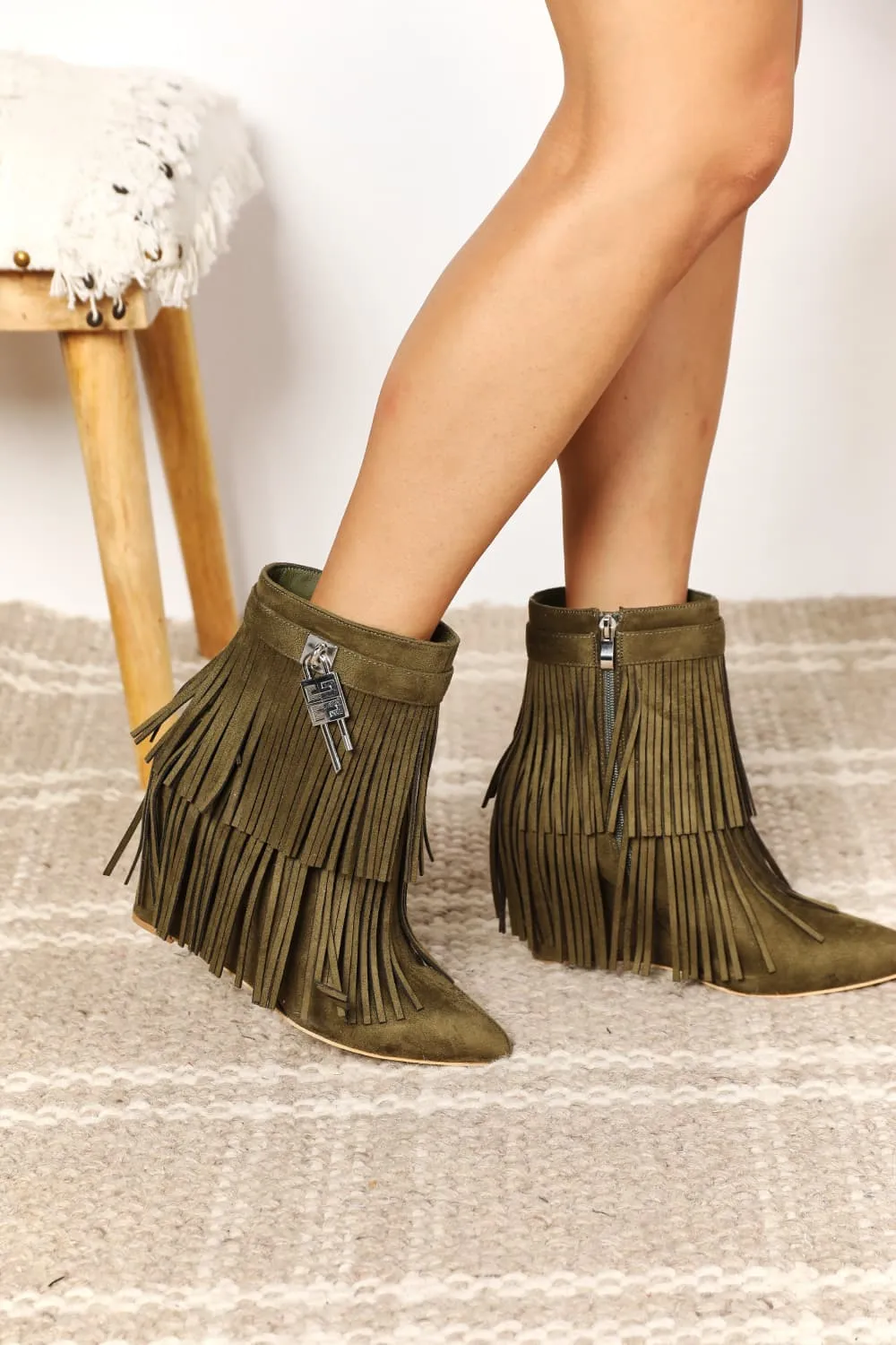 Tassel Heels Boots
